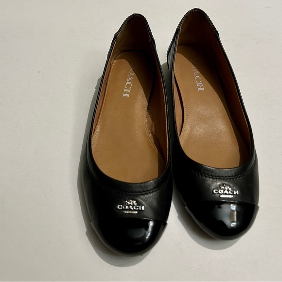 Coach Chelsea Matte Calf Black Ballet Flats (Size 6) with Box - Picture 2 of 9